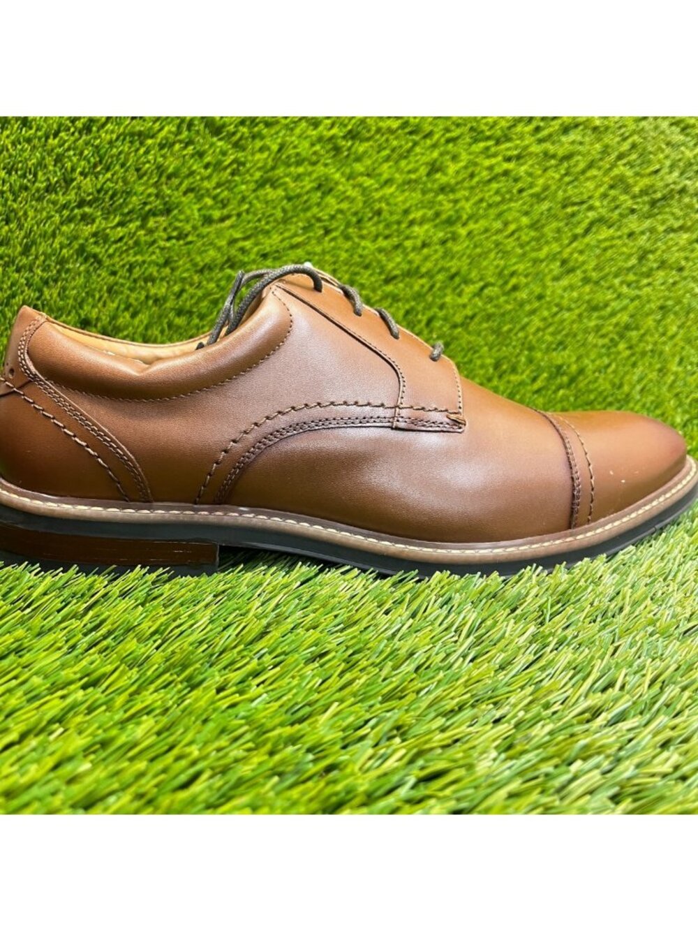 Nunn Bush Westfield Mens Size 10.5 Brown Classic Cap‎ Toe Oxford Dress Shoes